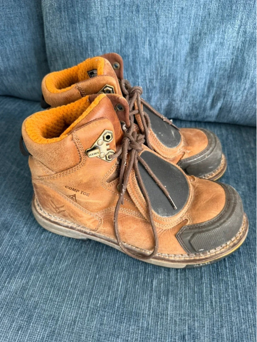Hawx Men's Crew Chief External Met Guard Work Boots - Composite Toe size 9D